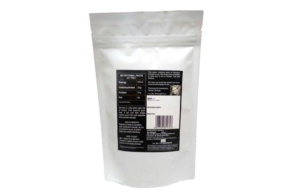 Naturally yours Spirulina Powder    Pack  100 grams